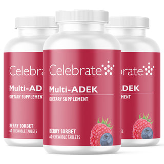 Multi-ADEK Витамин без желязо, за дъвчене, Berry Sorbet