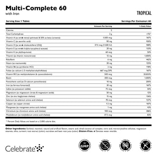 Multi-Complete 60 бариатричен мултивитамин с желязо