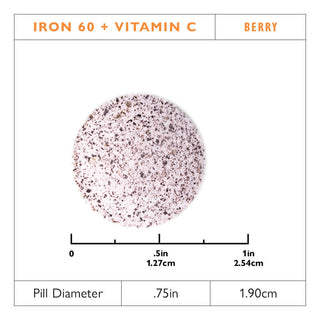 Желязо 60 mg + Витамин С, таблетки за дъвчене, Berry